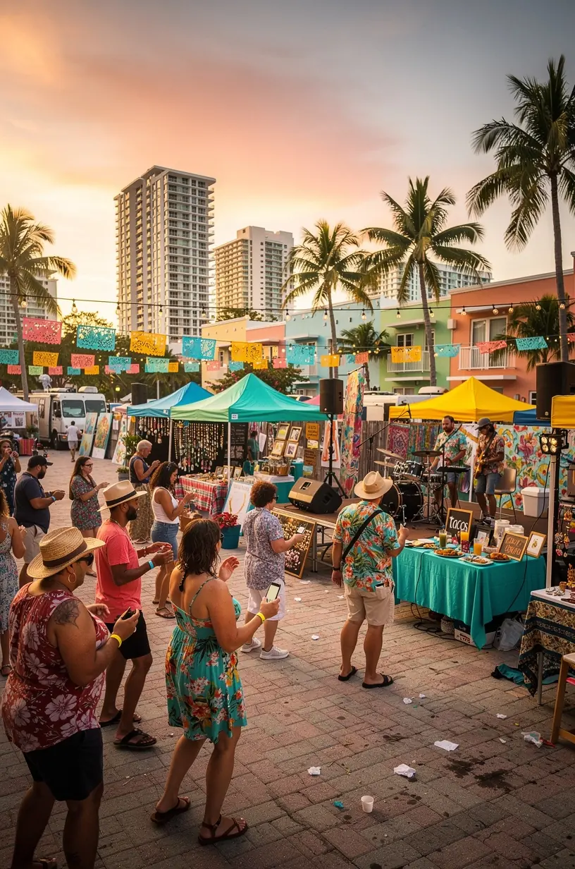 Community members discussing neighborhood watch program dynamics.